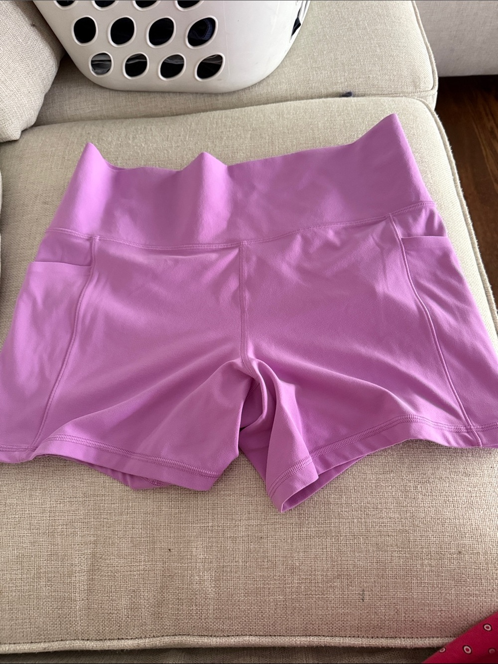 Athleta Lilac High-Rise Athletic Shorts XL